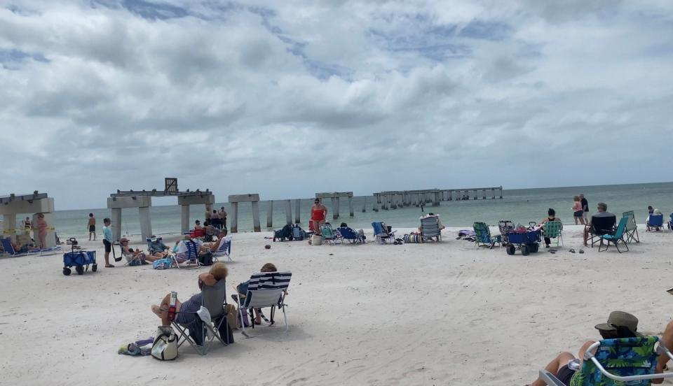 Lynn Hall Memorial Beach Park after Ian.