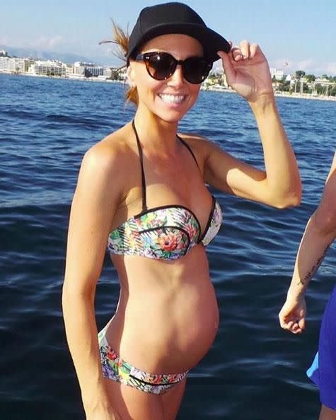 Kyly Clarke has also shared a photo from her first pregnancy. Source: Instagram