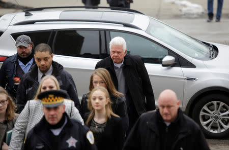 Owen Van Dyke, father of former Chicago police officer Jason Van Dyke, attends the sentencing of his son, who was found guilty in the fatal shooting of Laquan McDonald at the Leighton Criminal Courts Building in Chicago, Illinois, U.S., January 18, 2019. REUTERS/Joshua Lott