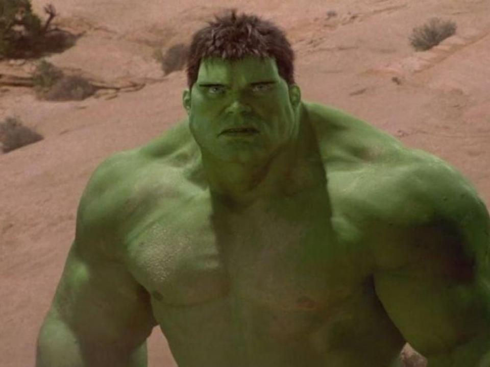 Don’t make me angry: Bana was happy to fly under the radar in the CGI-heavy ‘Hulk’ (Universal Pictures)