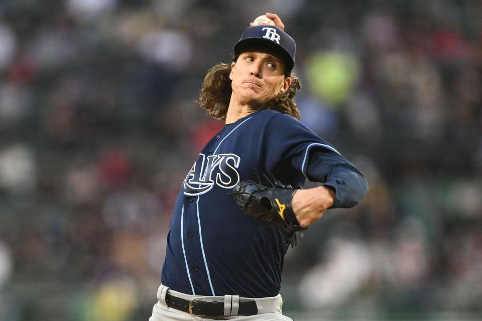 Tyler Glasnow was 10-7 with a 3.53 ERA last season with the Rays.