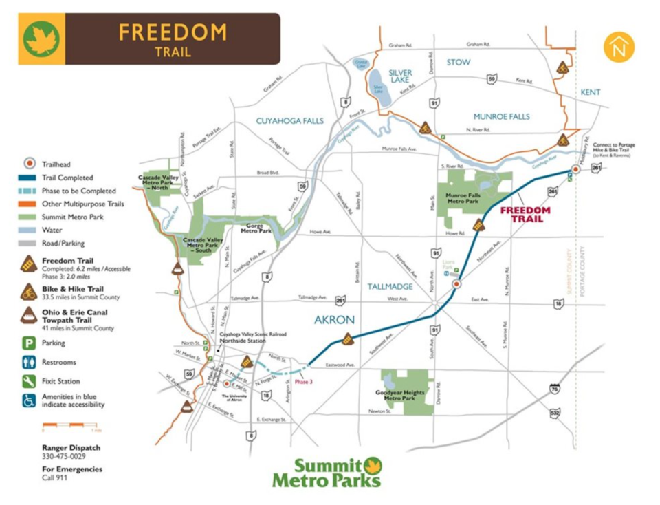 A map of the Freedom Trail.