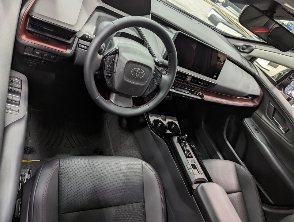 the inside of a 2024 Toyota Prius Prime