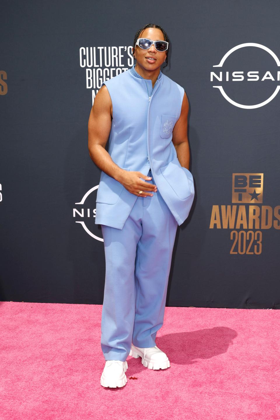 Laron Hines attends the 2023 BET Awards.