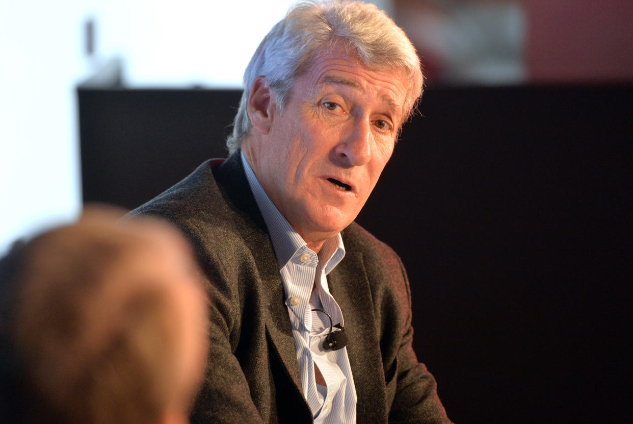 LONDON, ENGLAND - NOVEMBER 17:  Former Newsnight presenter Jeremy Paxman interviewed as Debrett's and Audi host meeting of Britain's most innovative media thinkers at Audi City on November 17, 2014 in London, England.  (Photo by David M. Benett/Getty Images for Debrett's and Audi)