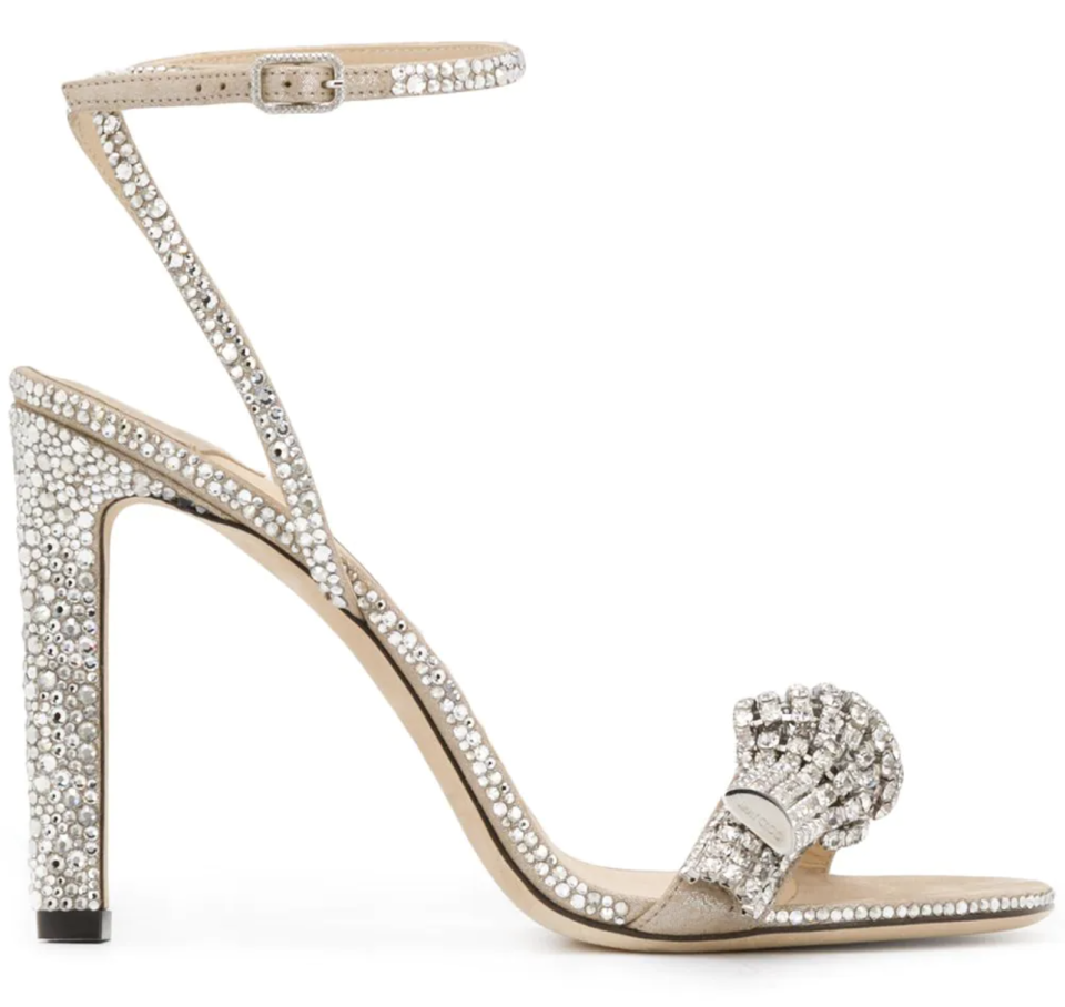 Jimmy Choo’s Thyra sandals. - Credit: Courtesy of Farfetch