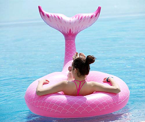 Jasonwell Giant Inflatable Mermaid Tail Pool Float (Amazon / Amazon)