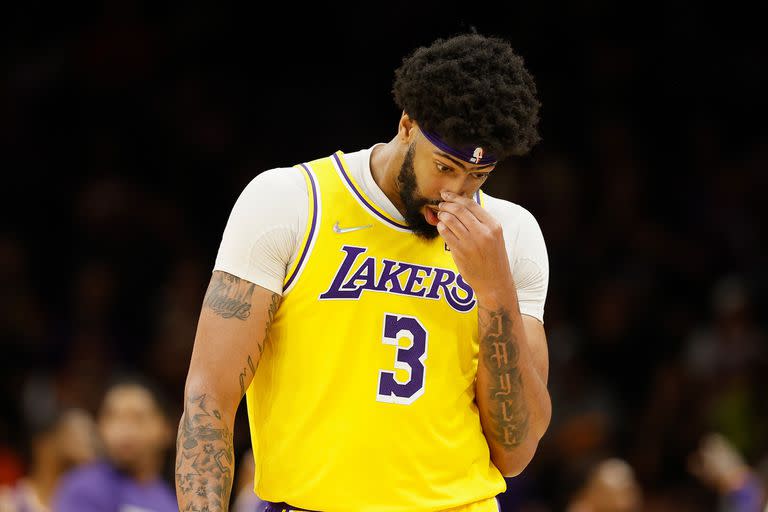 La frustración de Anthony Davis por el fracaso deportivo de Los Ángeles Lakers en la NBA.