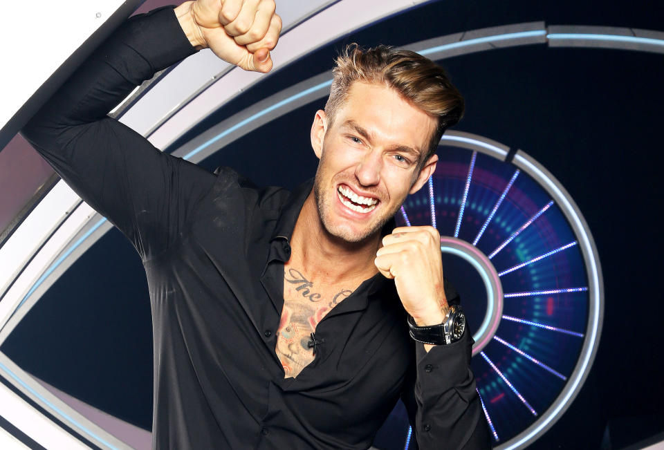 Model Chad Hurst took out the top spot in the Big Brother 2020 grand finale. Photo: Channel 7/Nigel Wright (supplied).