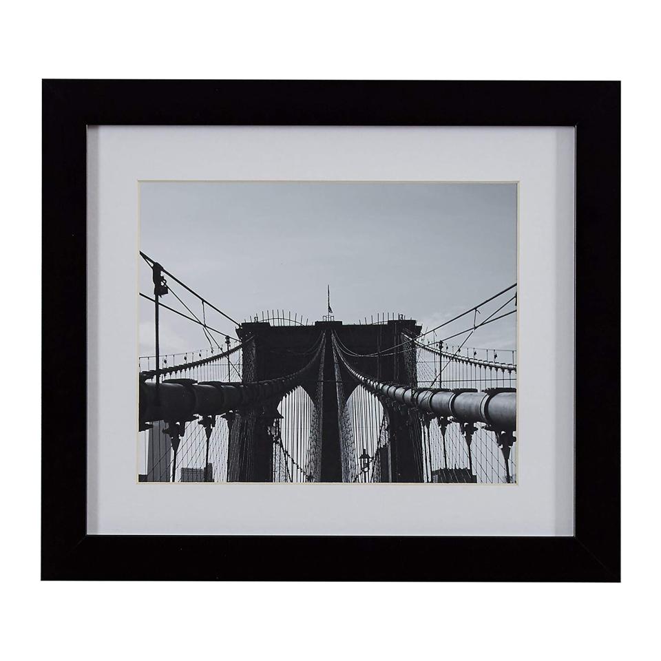 Rivet Brooklyn Bridge Matted and Framed Wall Art