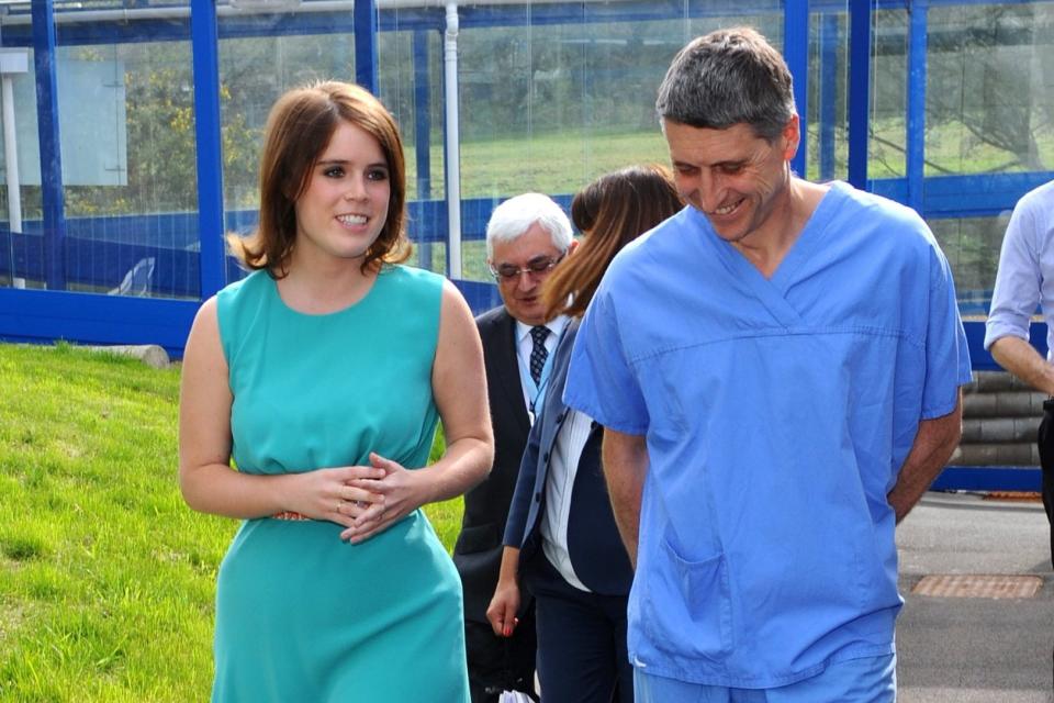 Princess Eugenie with spinal surgeon Jan Lehovsky: Getty Images