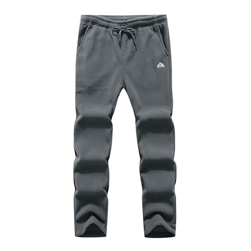 6) EXQ Polar Fleece Jogger Pants