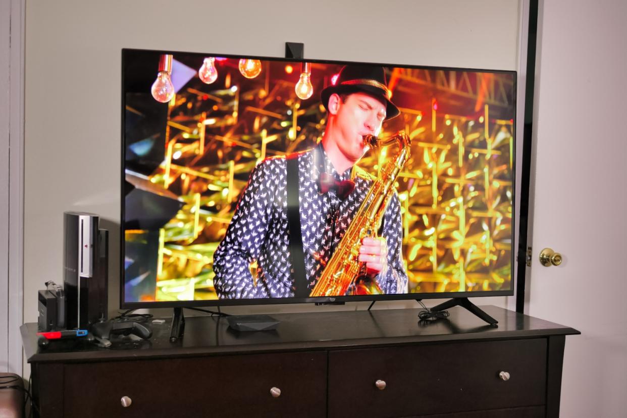 Amazon Fire TV Omni 55-inch in bedroom