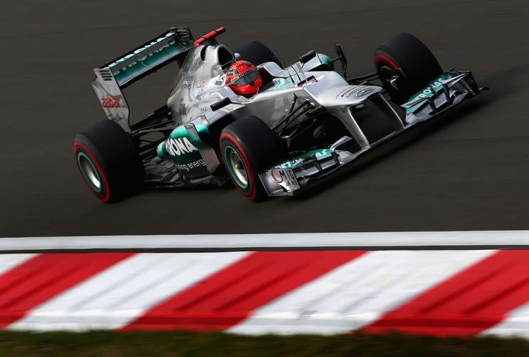 Michael Schumacher beim Training zum GP von Korea im Jahr 2012 (Foto: Getty Images)