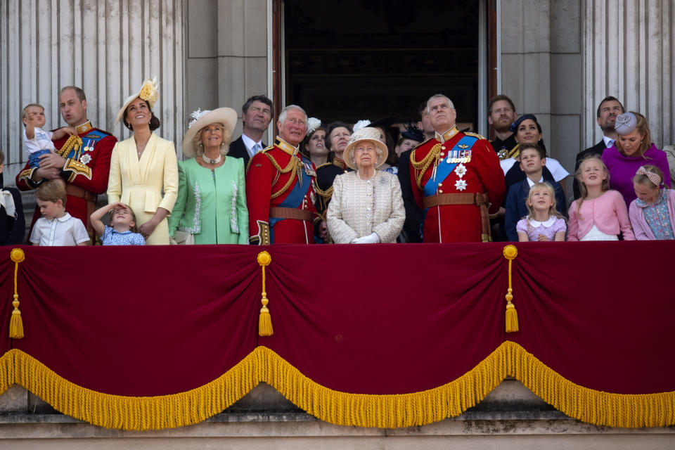 The Royal Family on the Buckingham Palace balcony for Trooping the Colour. [Photo: PA]