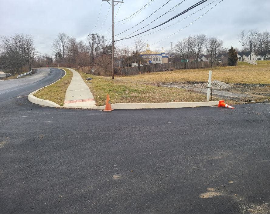 The sidewalks causing controversy with the planned development along West Lea Boulevard.