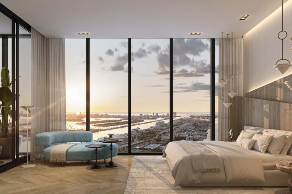 Located Downtown, the Waldorf Astoria Hotel & Residences will rise 100 stories and boasts a $50 million penthouse. Imitators are sure to follow. Courtesy of the Waldorf Astoria