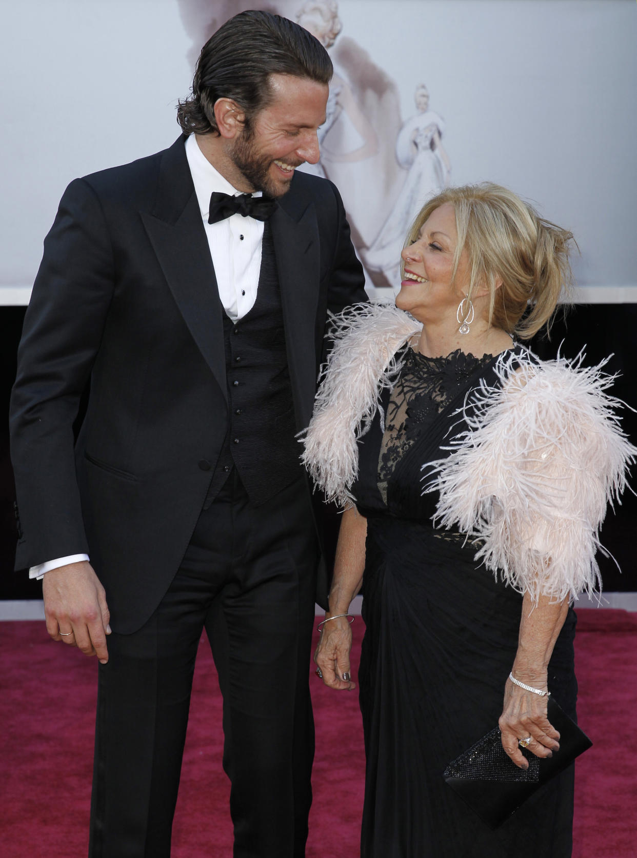 Bradley Cooper and his mother Gloria also made the scene at the 2013 Oscars.