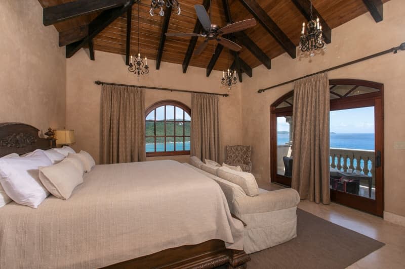 Bedroom in Villa Cin Cin in St. John, US Virgin Islands