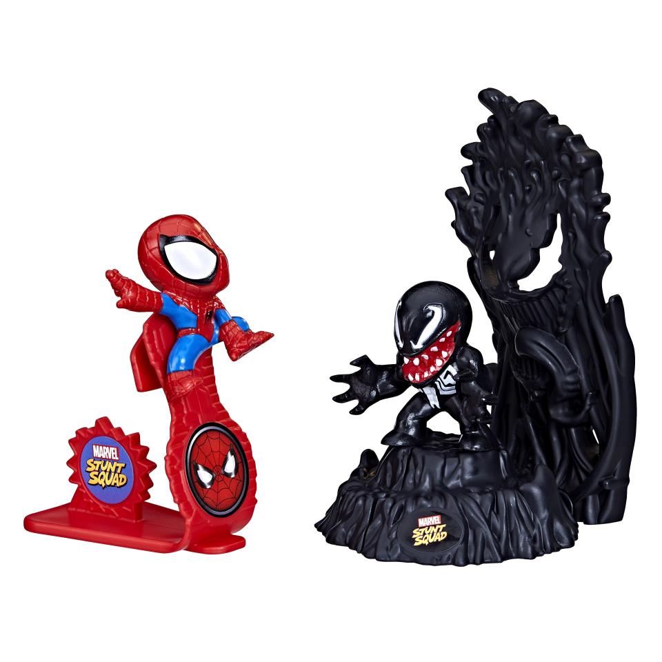 Marvel Stunt Squad Spider-Man Vs. Venom Playset (Photo: Courtesy of Hasbro)