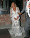 <p>Beyoncé partied it up in the Yolan Cris dress she changed into during the VMAs. (Photo: Splash)</p>