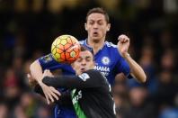 Football Soccer - Chelsea v Stoke City - Barclays Premier League - Stamford Bridge - 5/3/16 Chelsea's Nemanja Matic and Stoke's Xherdan Shaqiri in action Action Images via Reuters / Tony O'Brien Livepic