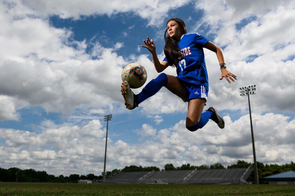 Carly Thatcher of Riverside High School is the The Greenville News 2020-21 All-Upstate girls soccer player of the year.