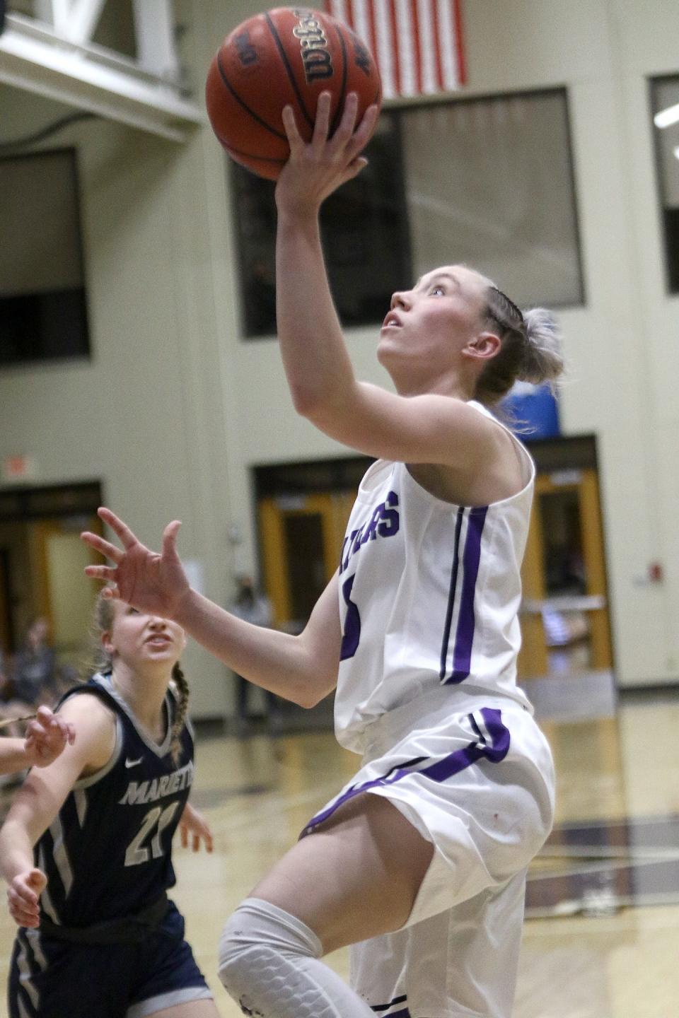 Mount Union's Emma Cannon is ranked third in the Ohio Athletic Conference in free throw shooting.