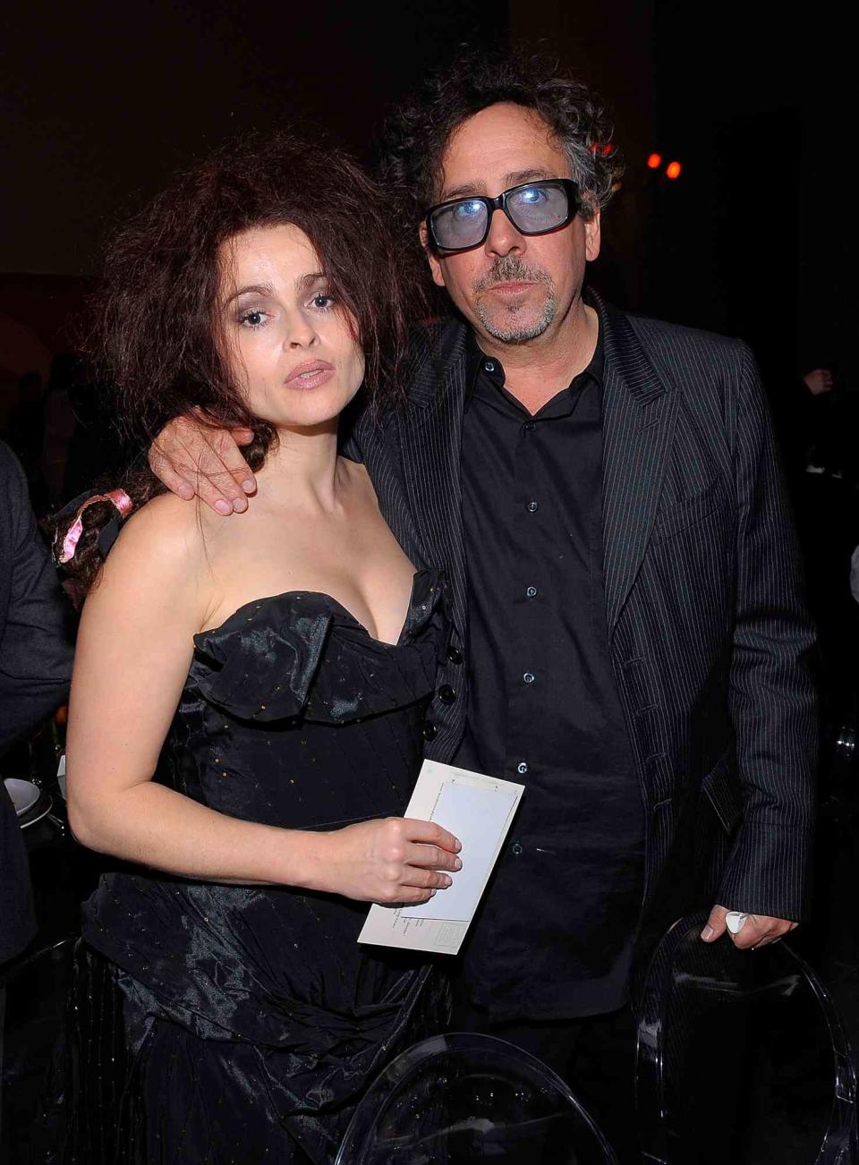 Helena Bonham-Carter and director Tim Burton attend the MoMA's Second Annual Film Benefit, Honoring Tim Burton at the MOMA on November 17, 2009 in New York