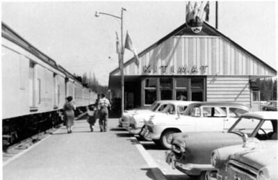 Kitimat station, circa 1957. © Kitimat Museum & Archives, KMA no. 992.21.5 (CNW Group/Parks Canada (HQ))