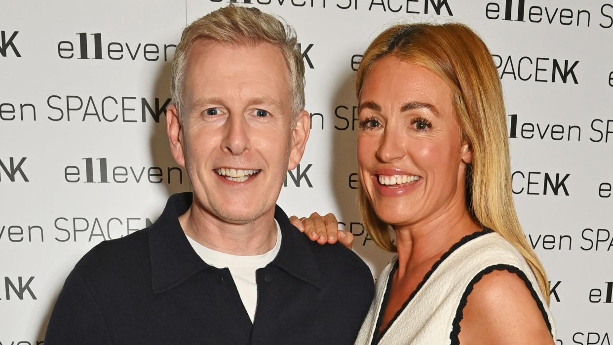 Patrick Kielty and Cat Deeley pose together