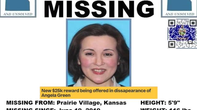 Missing persons poster for Angela Green