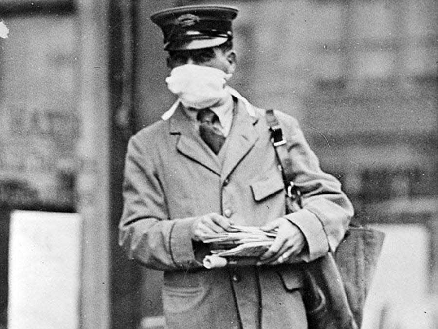 NYC mailman, 1918 flu