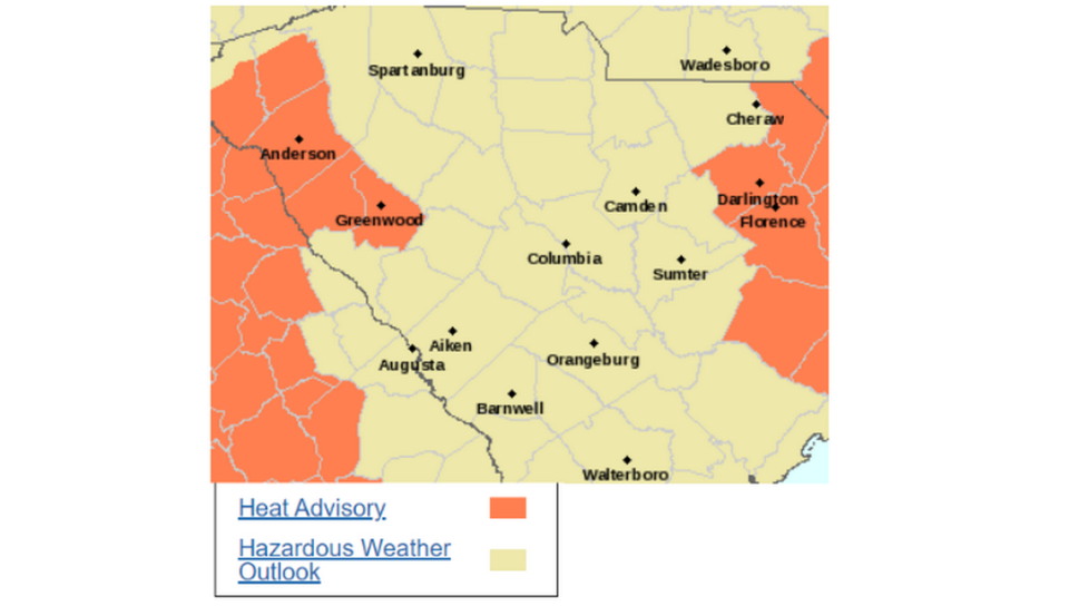 The National Weather Service has issued a hazardous weather outlook for the Midlands, South Carolina for the weekend of Aug. 26, 2023.