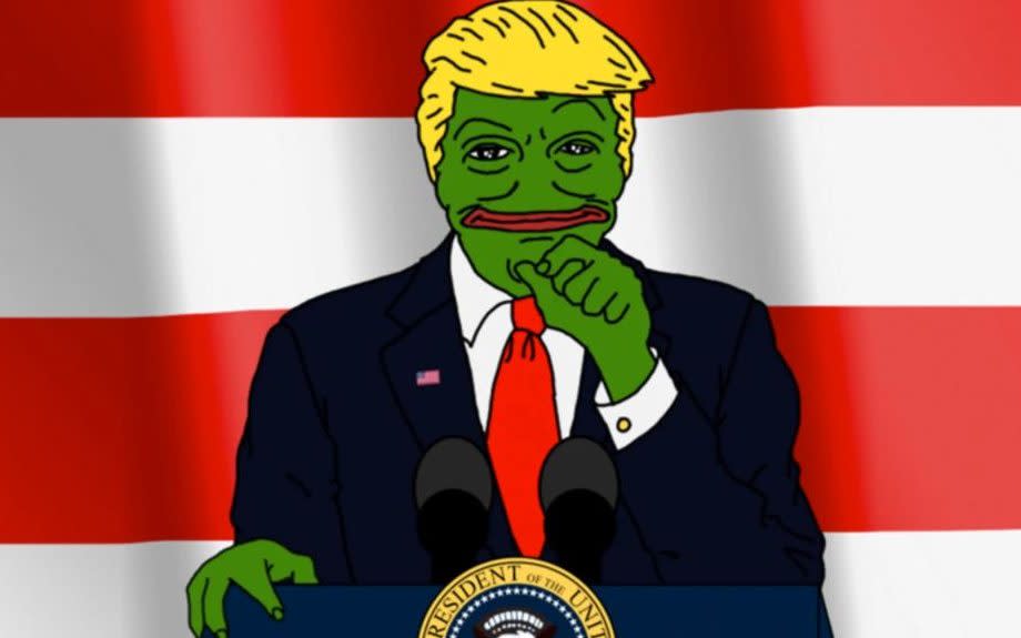 Pepe got political: Trump tweeted this meme of Pepe while he was a Republican candidate