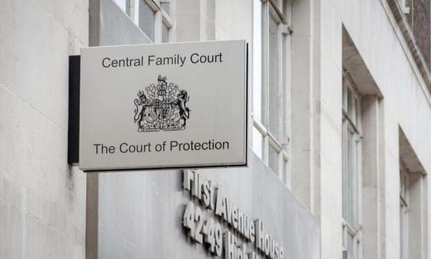 The case was heard at the Court of Protection in London 