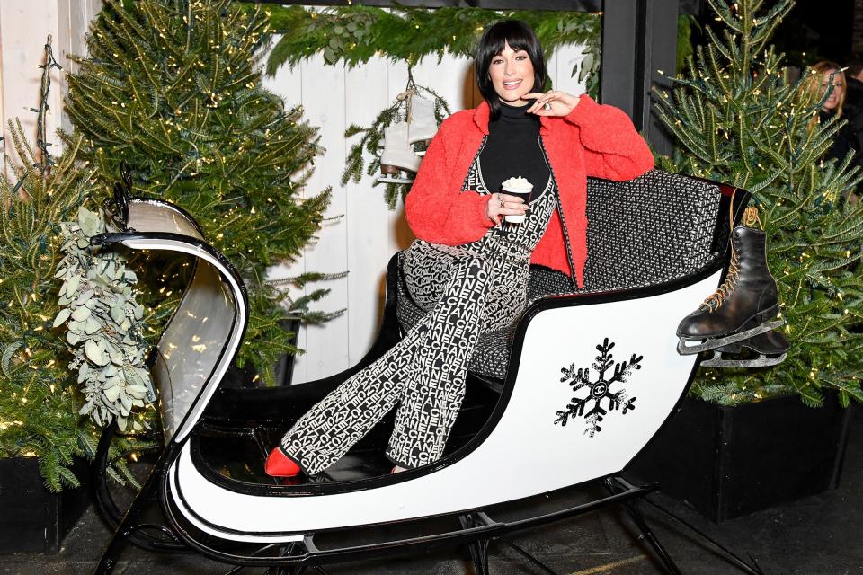 Also at Chanel’s party to celebrate the debut of Chanel N°5 in the Snow: Kacey Musgraves, who 'sleighs' her festive look.