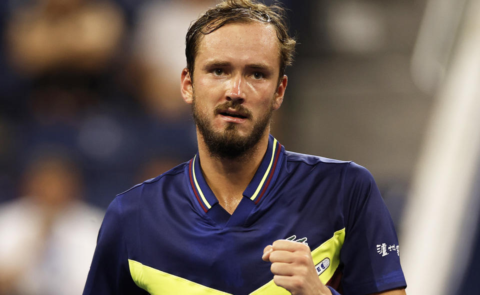 Daniil Medvedev, pictured here during his match against Alex de Minaur at the US Open. 