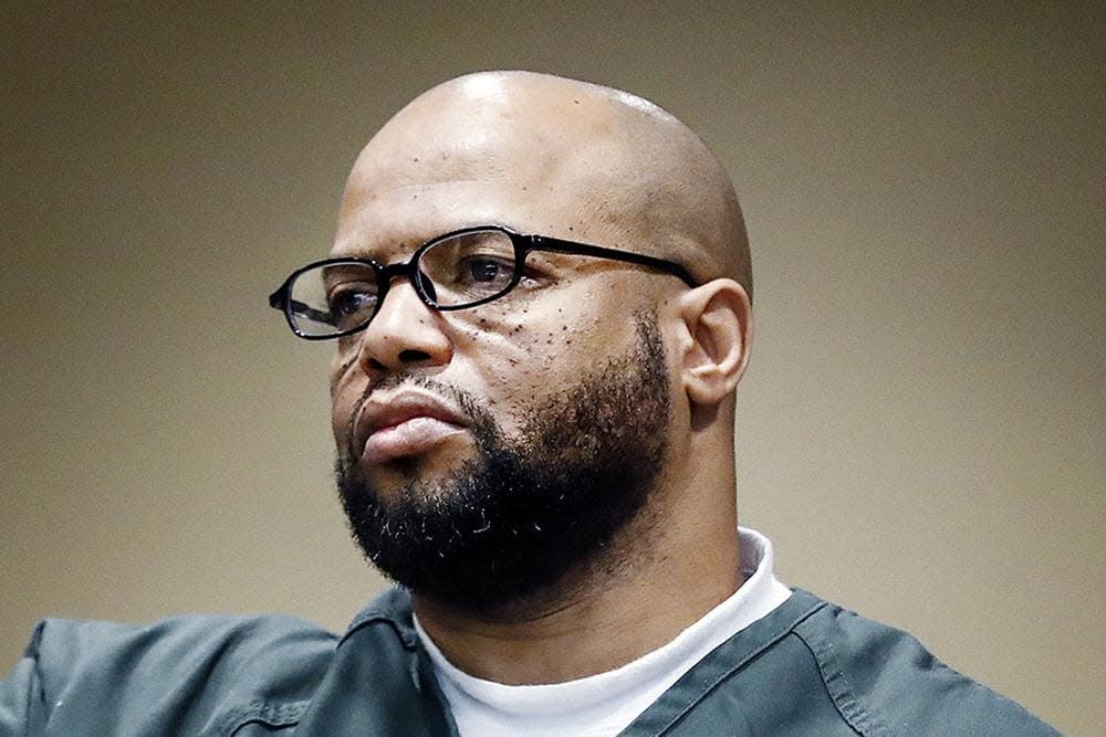 In this Oct. 5, 2018, file photo, defendant Billy Ray Turner, charged with killing NBA basketball star Lorenzen Wright, makes an appearance in Judge Lee V. Coffee’s courtroom in Memphis, Tenn. (Mark Weber/The Commercial Appeal via AP, File)