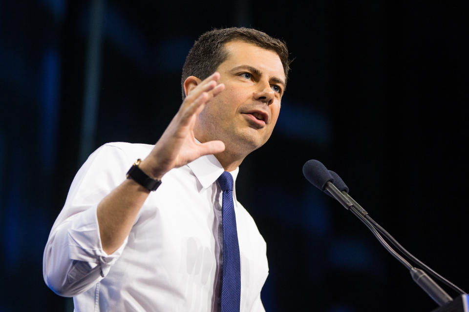 Pete Buttigieg's health care proposal is termed "Medicare for all who want it." (Photo: Scott Eisen/Getty Images)