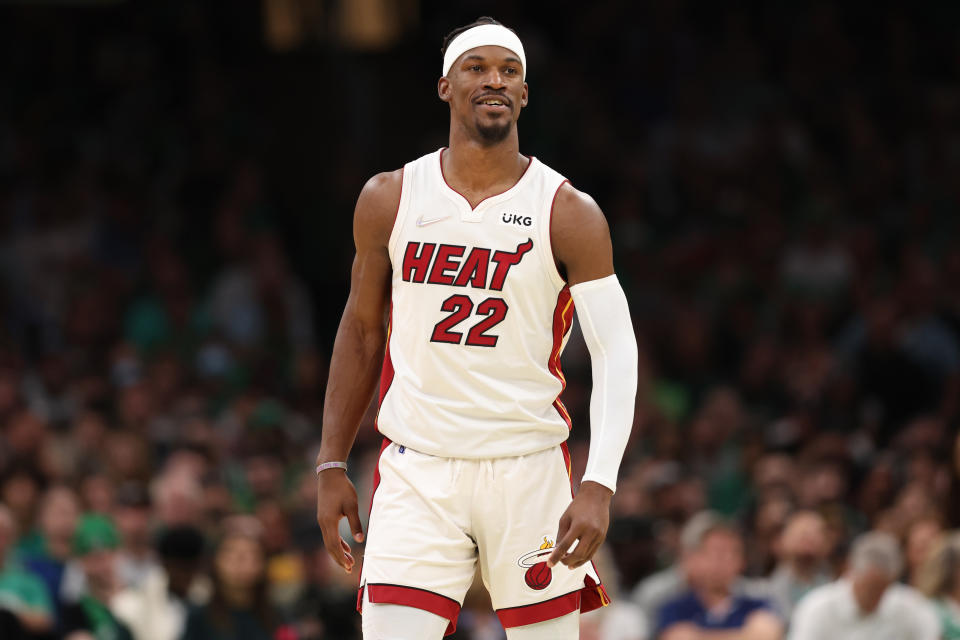 Miami Heat star Jimmy Butler scored 47 points to force a Game 7 in the Eastern Conference finals. (Maddie Meyer/Getty Images)