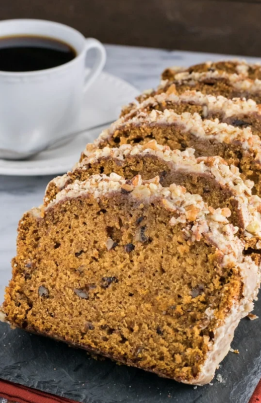 <p>Inside Bru Crew Life</p><p>It just wouldn’t be fall without some pumpkin pecan bread baking in the oven to make your house smell delicious. The sweet praline frosting on top adds so much flavor to each slice. </p><p><strong>Get the recipe: <em><a href="https://insidebrucrewlife.com/pumpkin-pecan-bread/" rel="nofollow noopener" target="_blank" data-ylk="slk:Pumpkin Pecan Bread;elm:context_link;itc:0;sec:content-canvas" class="link ">Pumpkin Pecan Bread</a></em></strong></p>