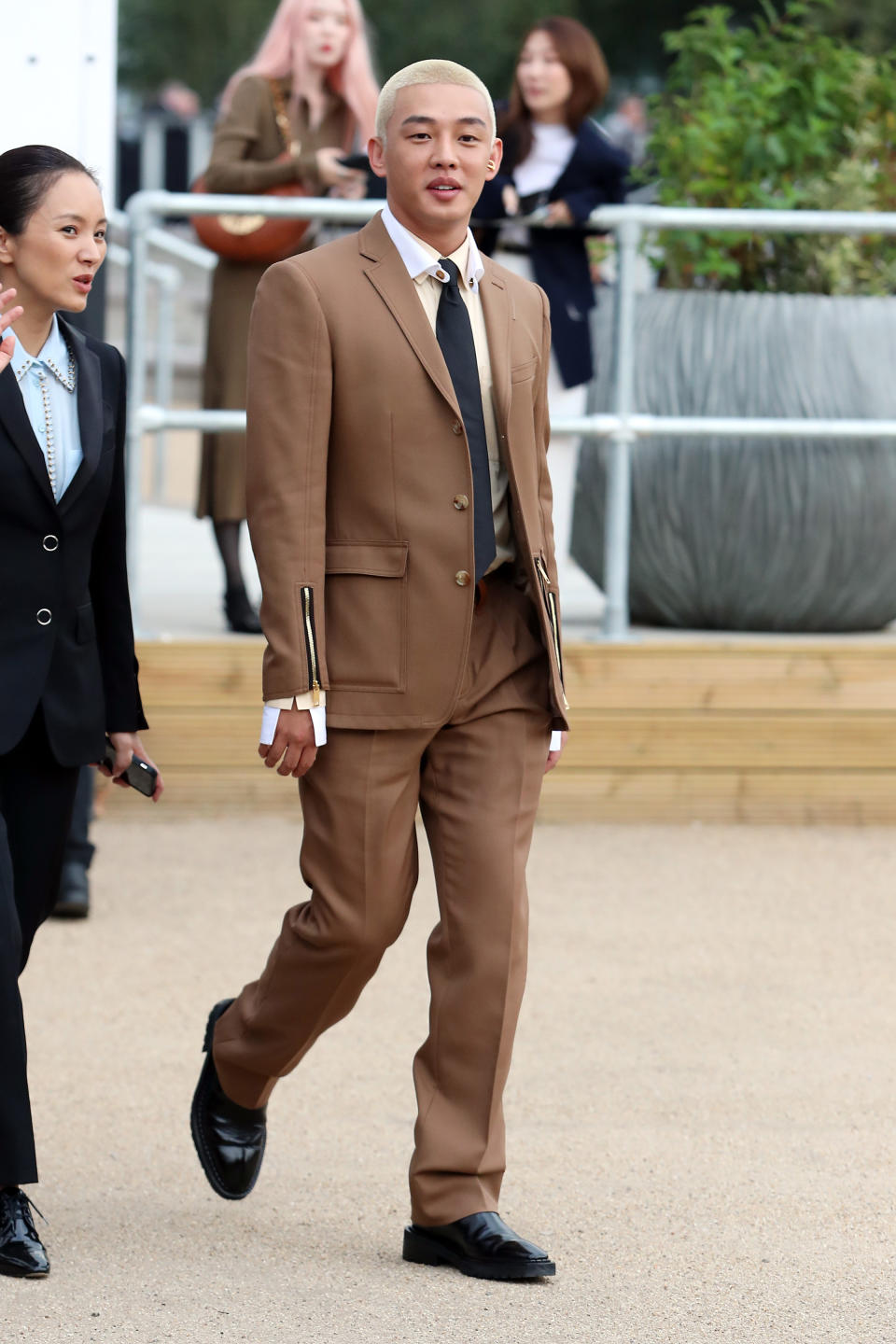 Yoo Ah-in at the Burberry September 2019 show at LFW