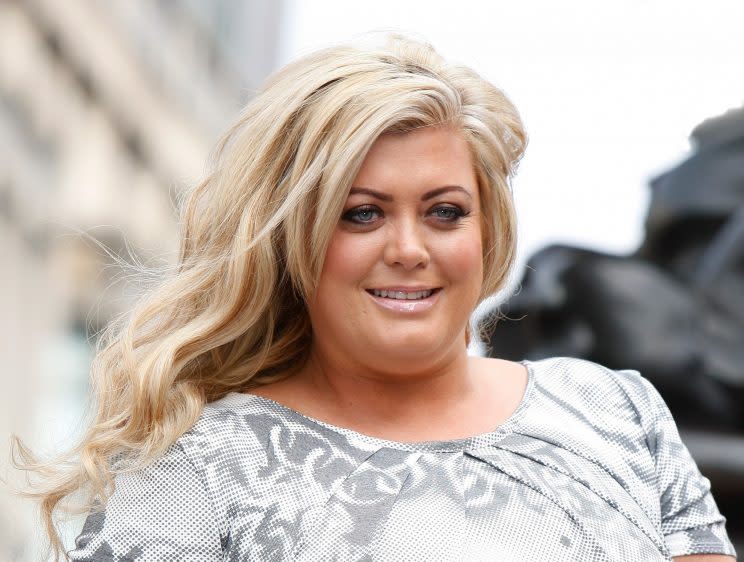 TOWIE star Gemma Collins has caused controversy with a vintage-inspired dress [Photo: PA]