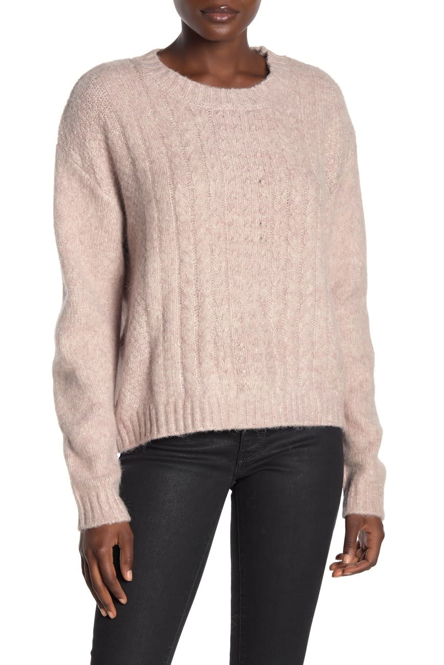 Max Studio Cable Knit Sweater