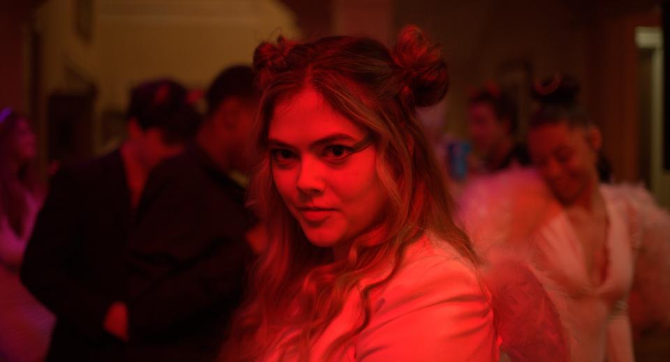 McKaley Miller stars as a high school senior who goes to a party to try and better her chances of going to her dream school but the night turns into a horror show in "You're Killing Me."