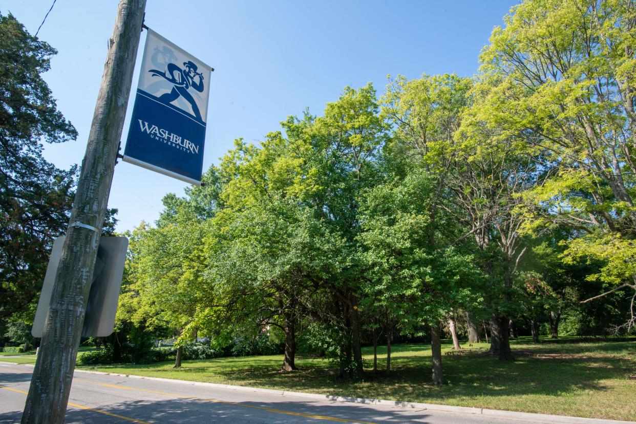 Washburn University plans for its next president to live in a new mansion, to be built on this tree-filled lot at 1709 S.W. MacVicar Ave., across the street from the northwest corner of its campus.