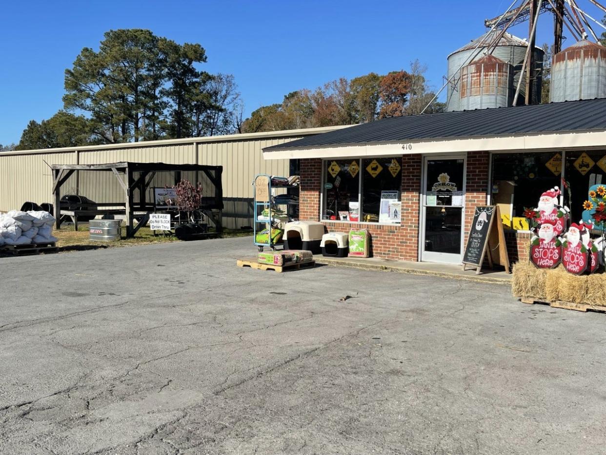 Onslow Feed and Grain is located at 410 W. Hargett St. in Richlands.