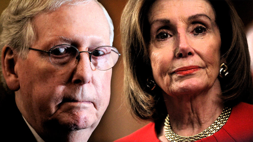 Mitch McConnell and Nancy Pelosi