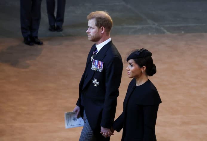 Prince Harry, Meghan Markle - Credit: CHRISTOPHER FURLONG/POOL/AFP via Getty Images.